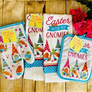 Easter With My Gnomies” 4Pc Kitchen Set